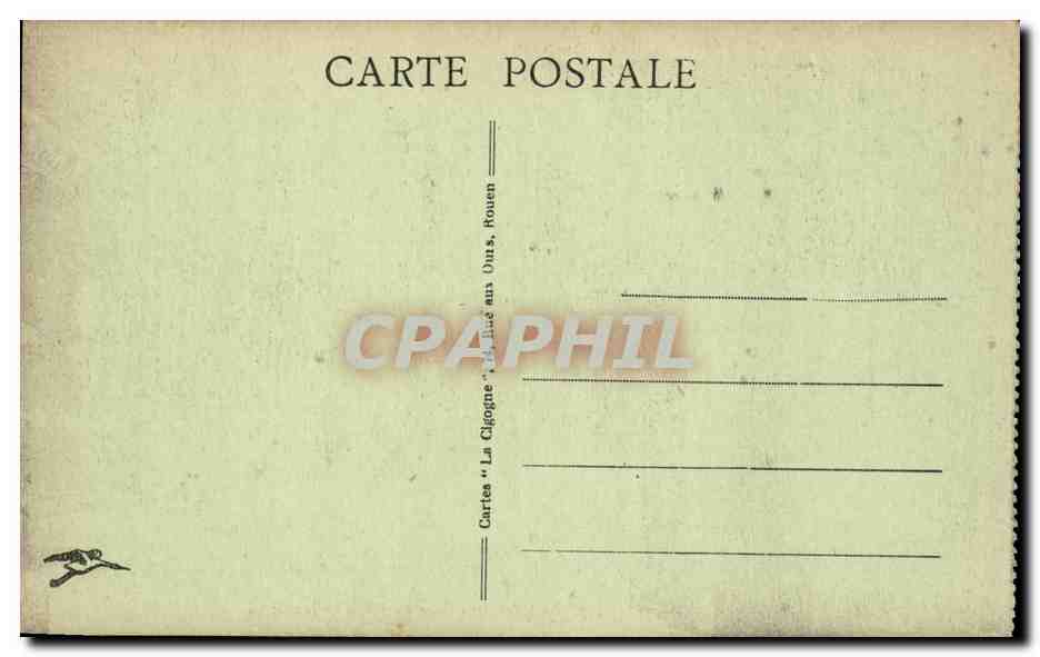CPA Rouen La cour du palais de jsutice  — Rückseite