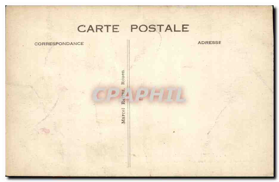 CPA Rouen La cour du palais de jsutice  — Verso