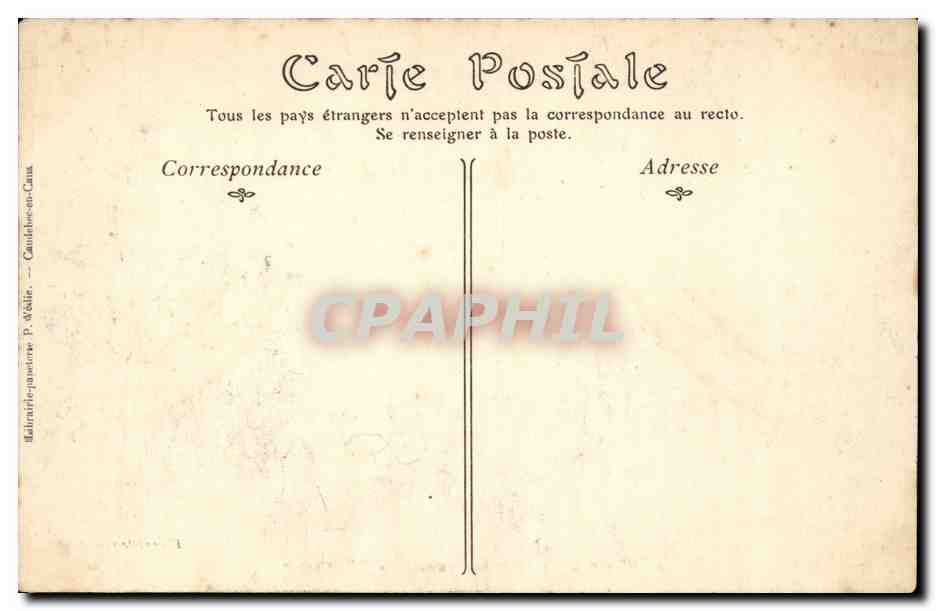 Paris CPA Porte monumentale — Rückseite