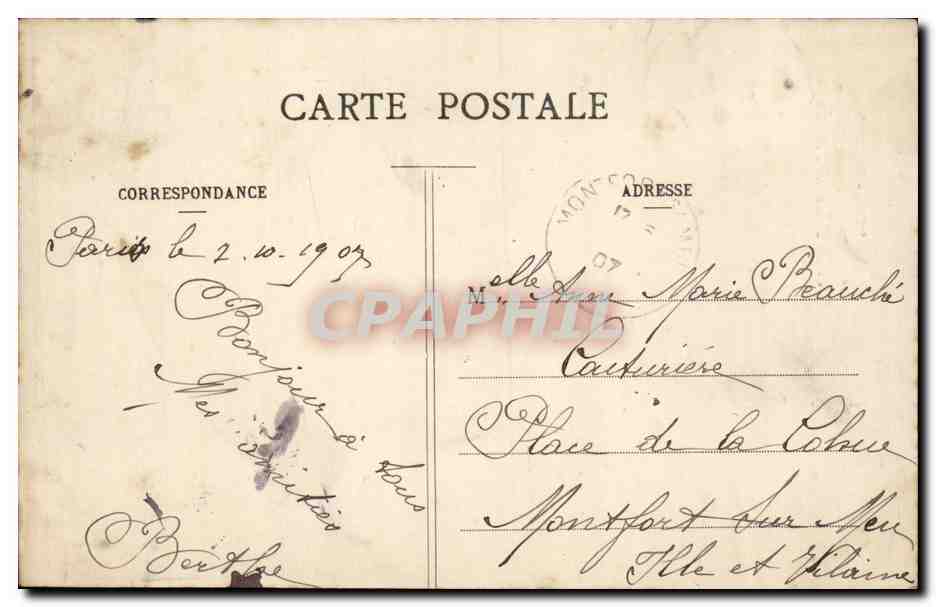 Paris — Le Marché aux Fleurs et la Tour de l'Horloge — Éditeur : 229 — Reverso
