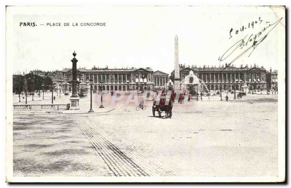 Paris CPA Place de la Concorde