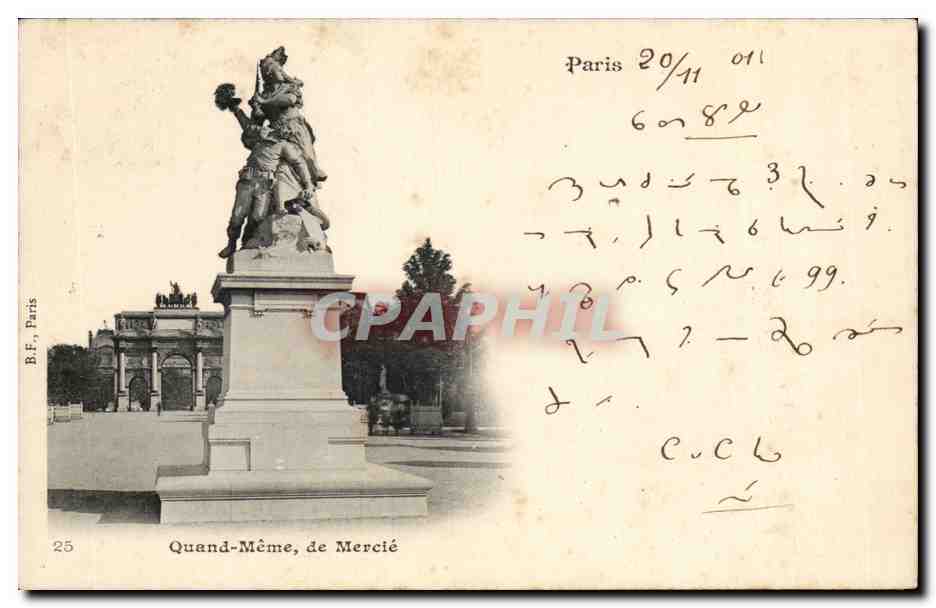 Paris CPA Quand Meme de Mercie