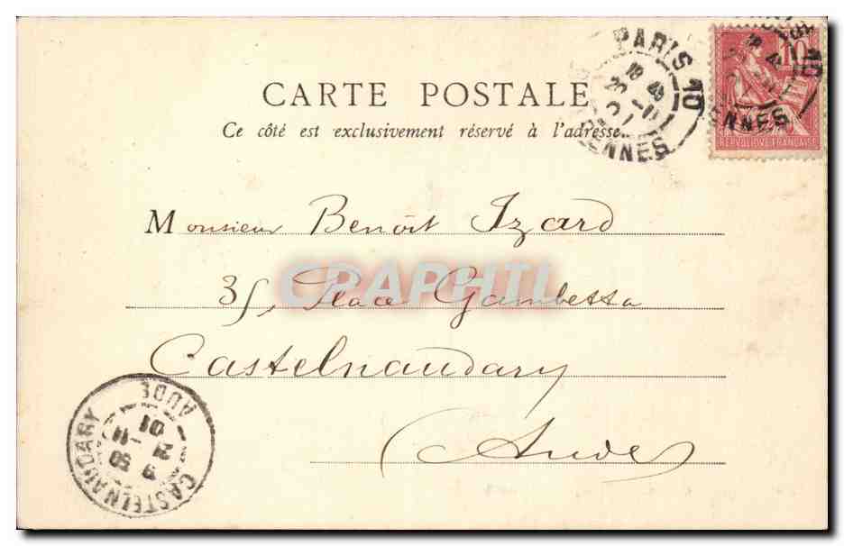 Paris CPA Quand Meme de Mercie — Verso