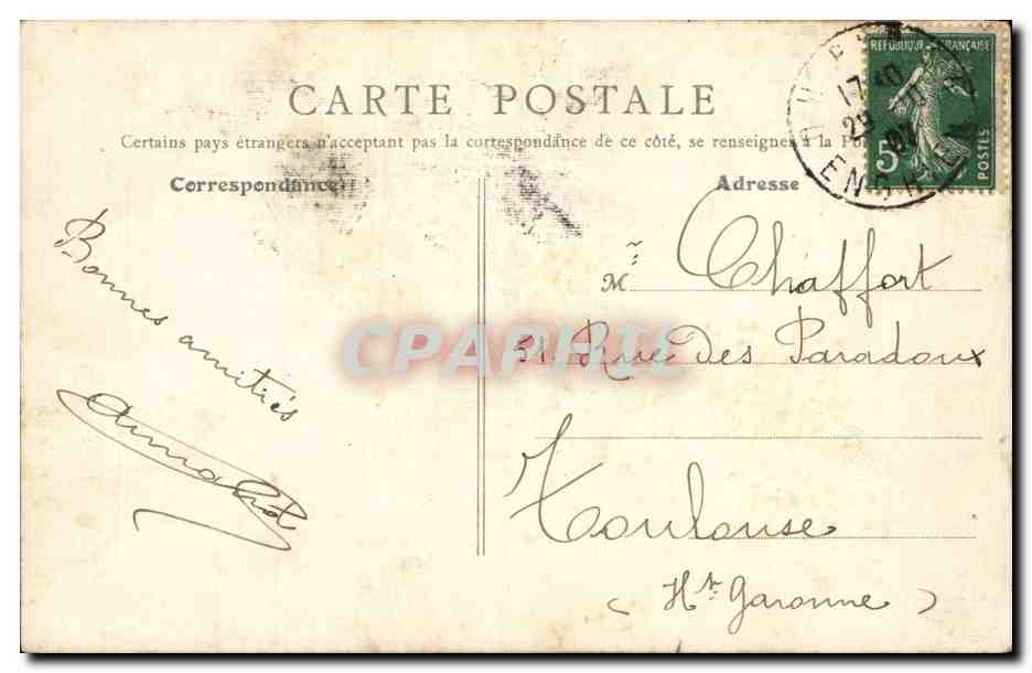 Paris CPA Le VAl de Grace ( hopital ) — Rückseite