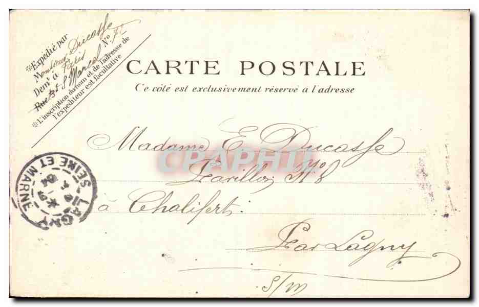 Paris CPA Eglise Saint Louis de Paul — Rückseite