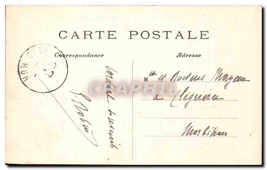 Paris CPA Hotel des Invalides La cour interieure — Rückseite