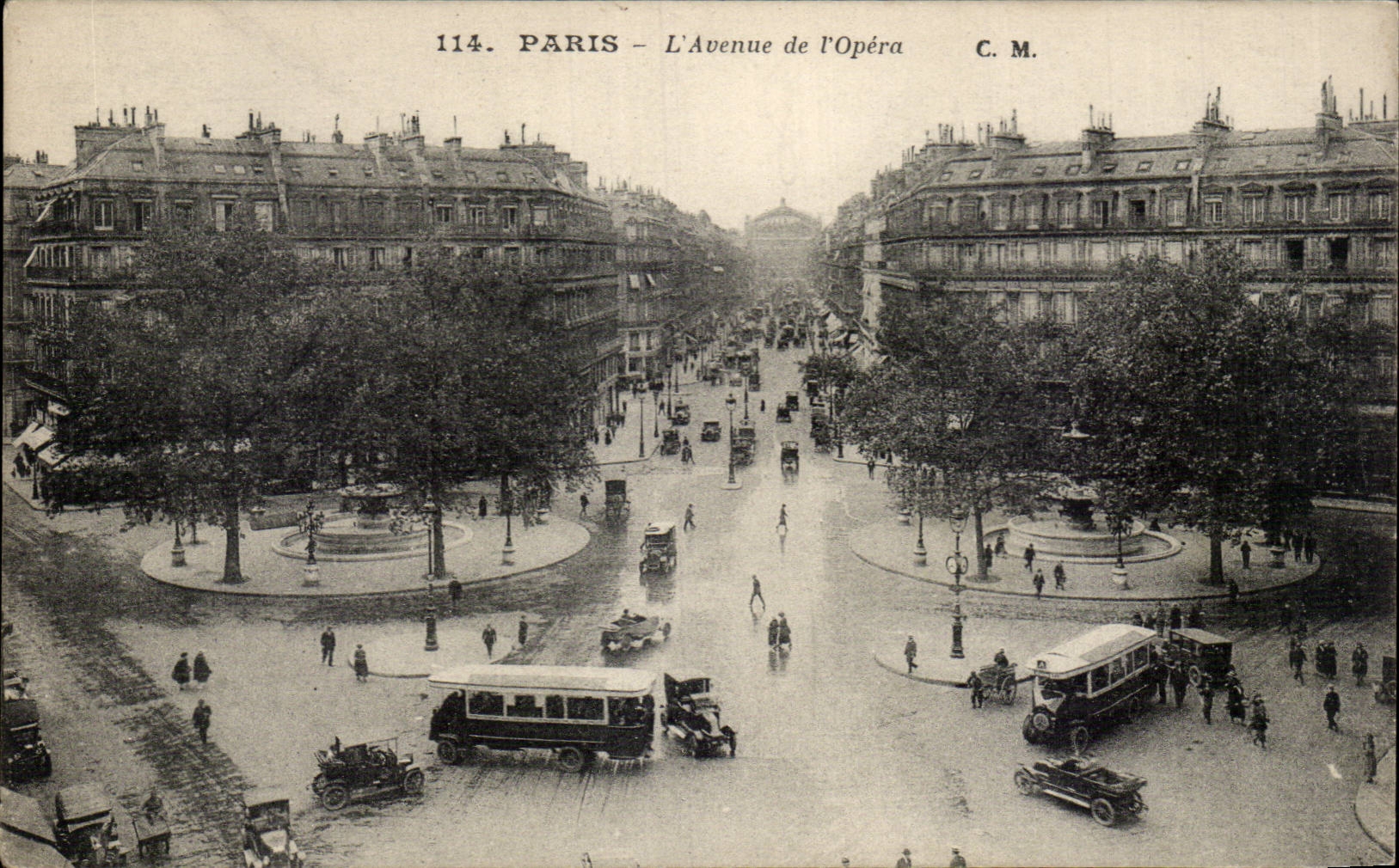 Paris CPA Avenue de l'opera