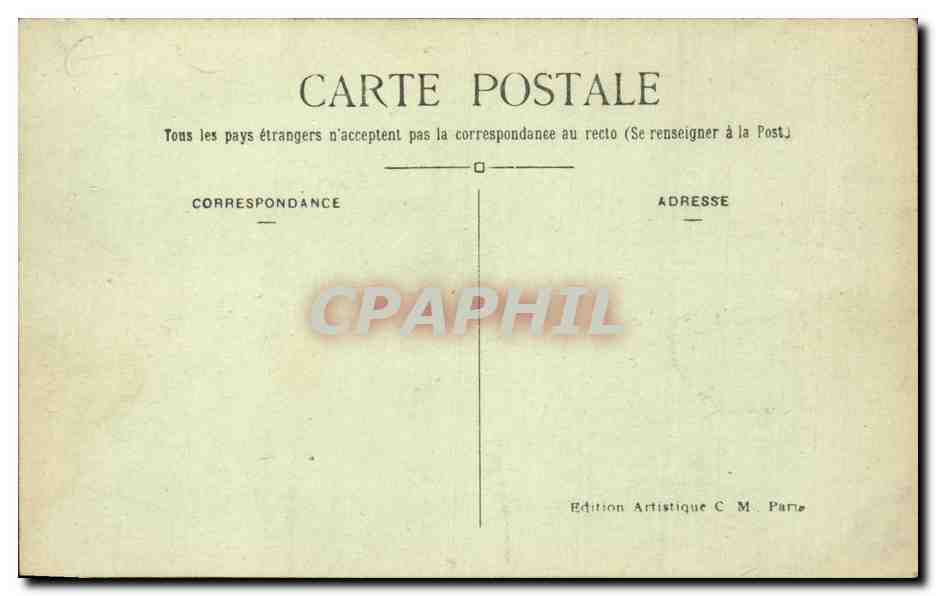 Paris CPA Avenue de l'opera — Rückseite