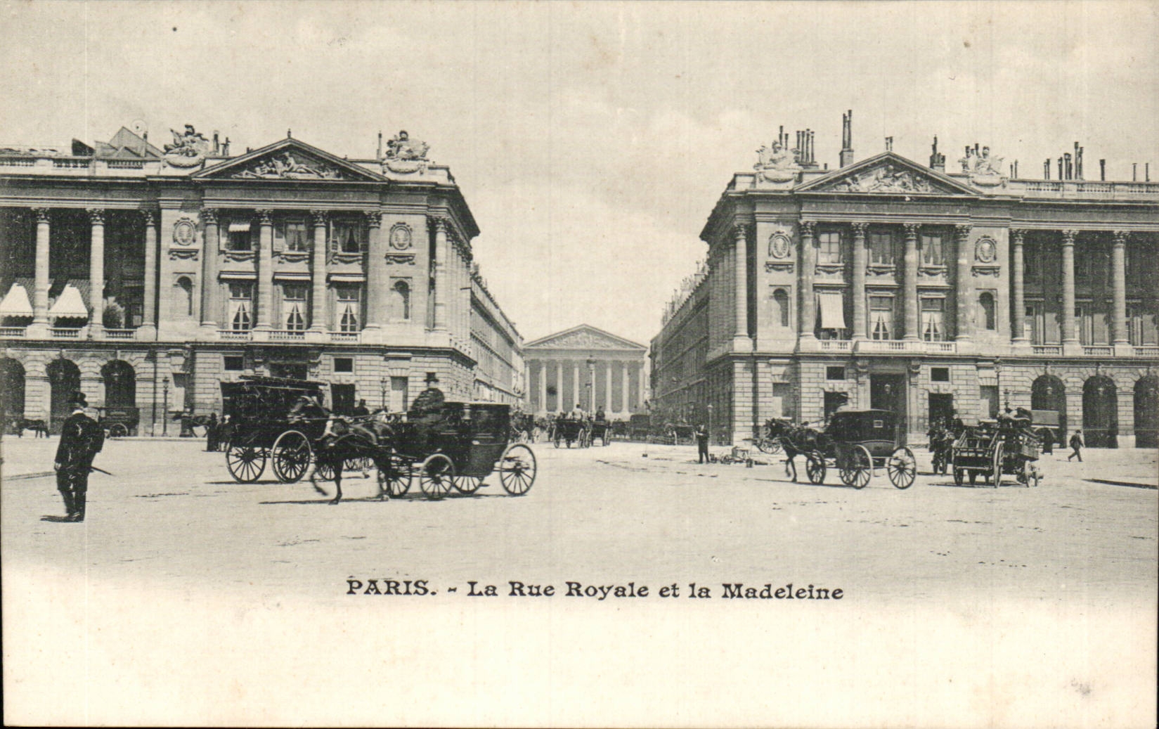 Paris CPA Rue Royale et la Madeleine