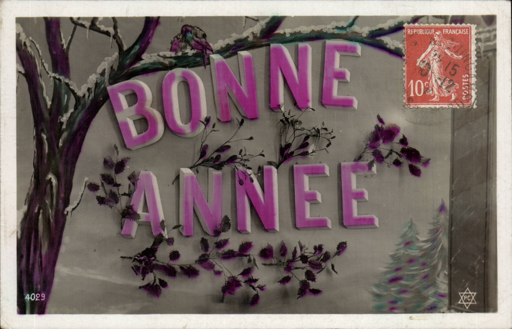 CPA Fantaisie Bonne annee