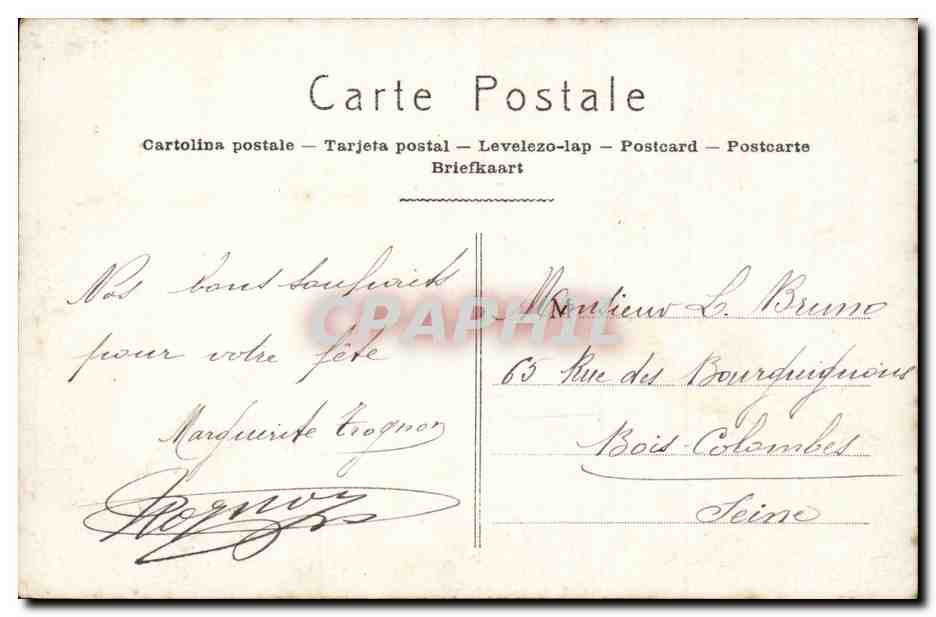 CPA Fantaisie Enfants — Rückseite