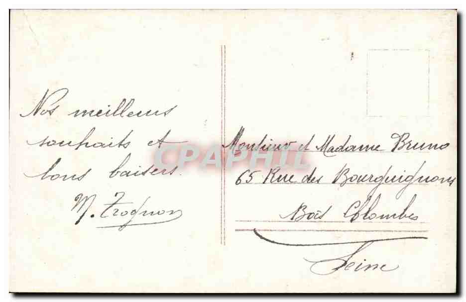 Jeune femme en robe rose — Bonne Année — Éditeur SOLO n° 649 — Rückseite