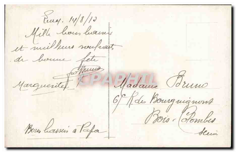CPA Fantaisie Enfants — Verso