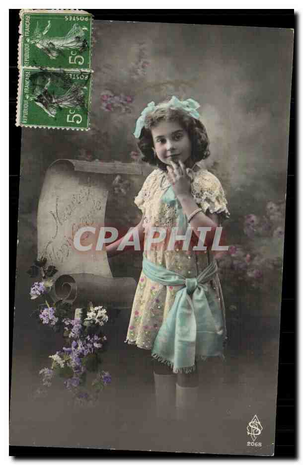 CPA Fantaisie Enfant Heureux Anniversaire
