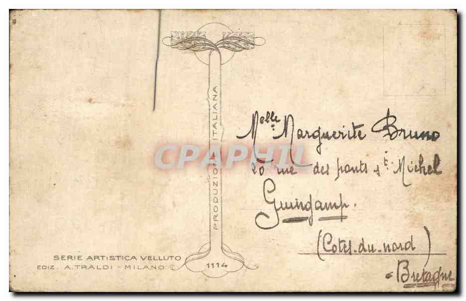 CPA Fantaisie Fleurs Roses — Verso