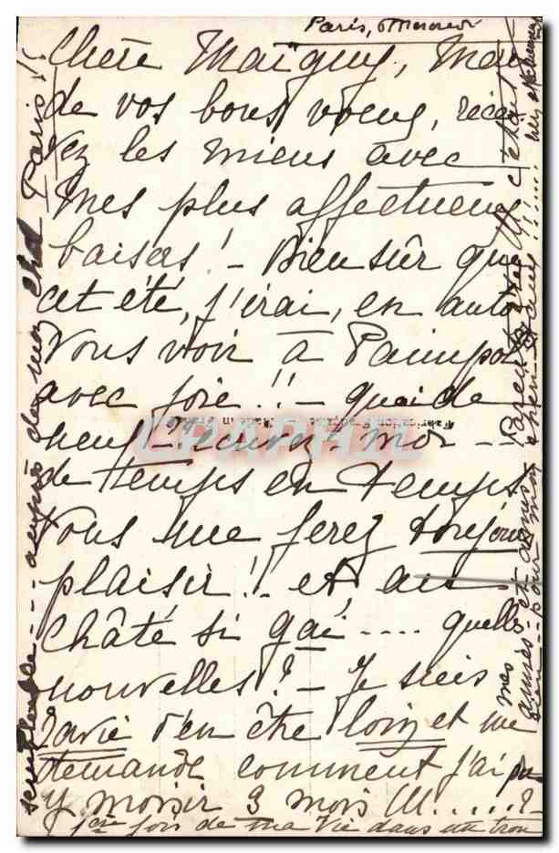 CPA Fantaisie Enfant et pigeons — Verso