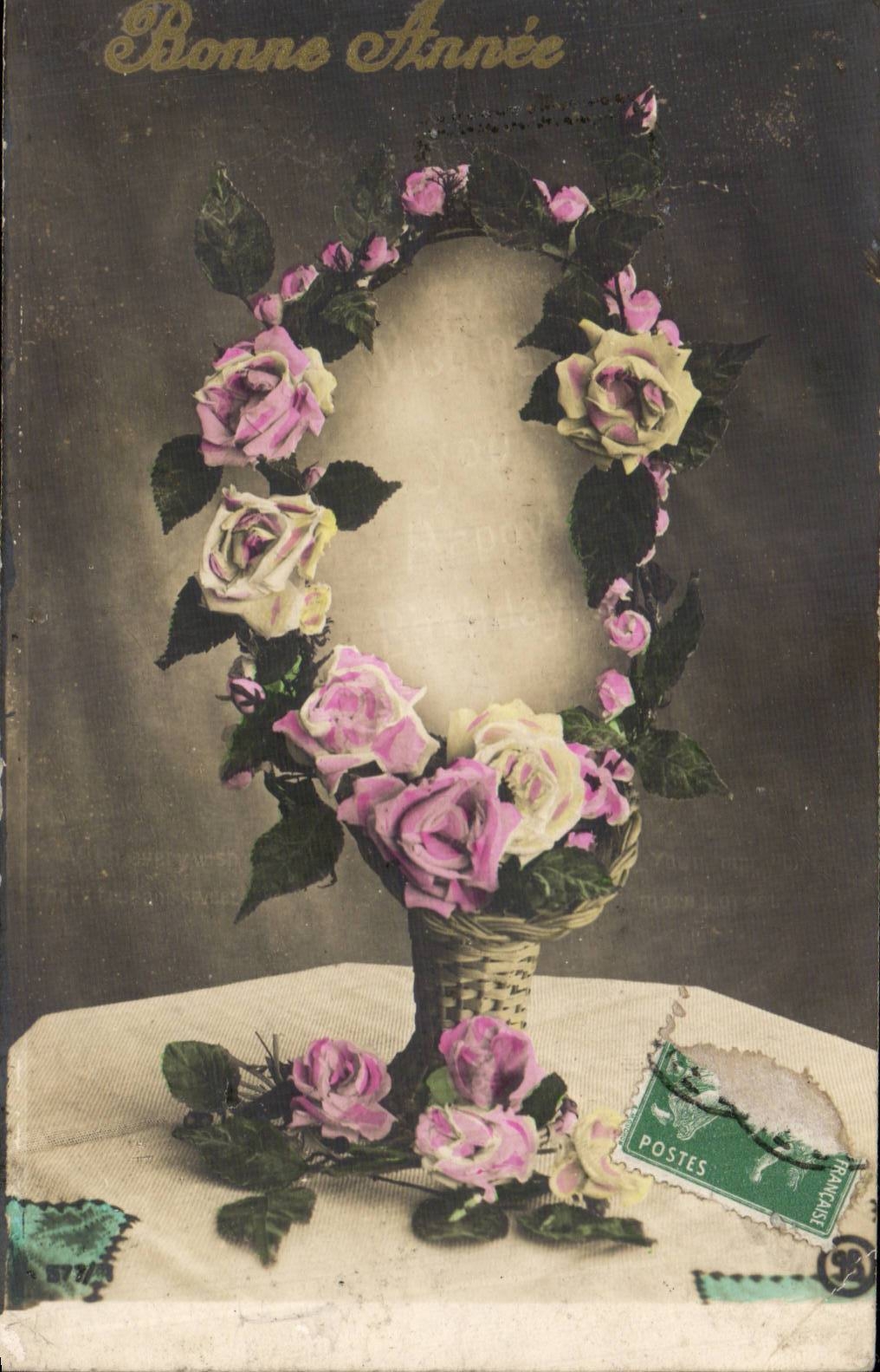 CPA Fantaisie Fleur
