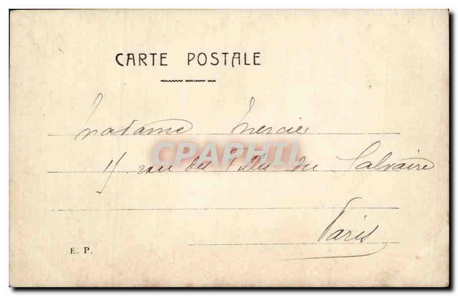 CPA Fantaisie Enfants — Verso