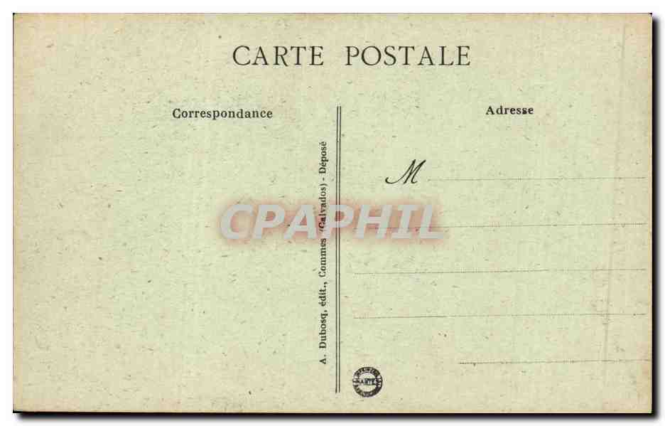 Bayeux CPA Tourelle d'escalier Rue France — Verso