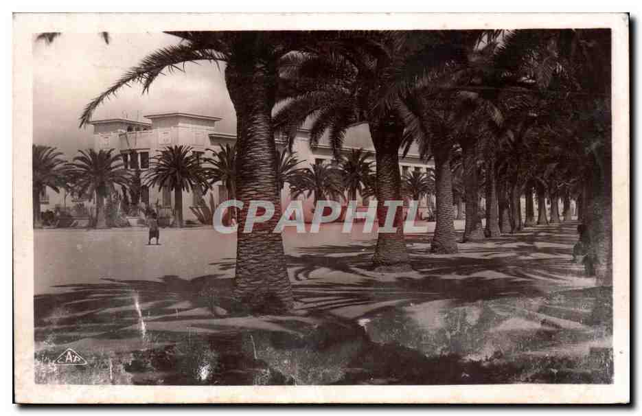 Tunisie Bizerte CPA Avenue de la Marne et maison des officiers