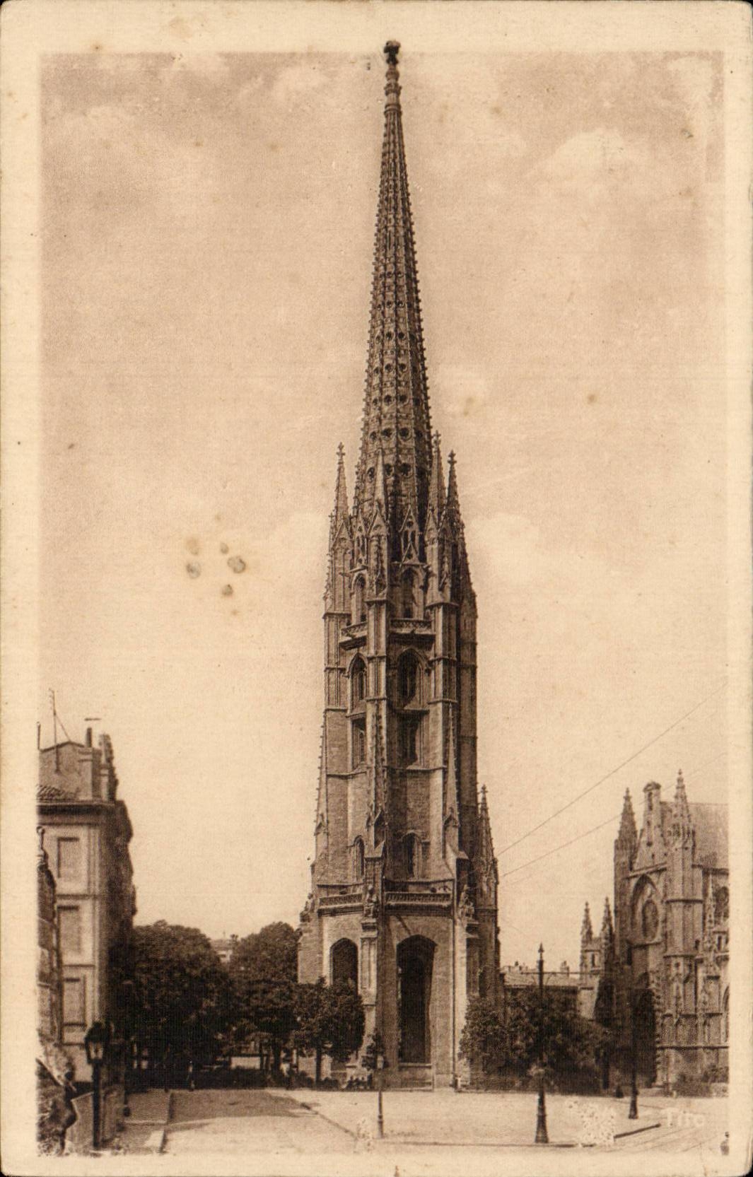 CPA Bordeaux Clocher Saint Michel