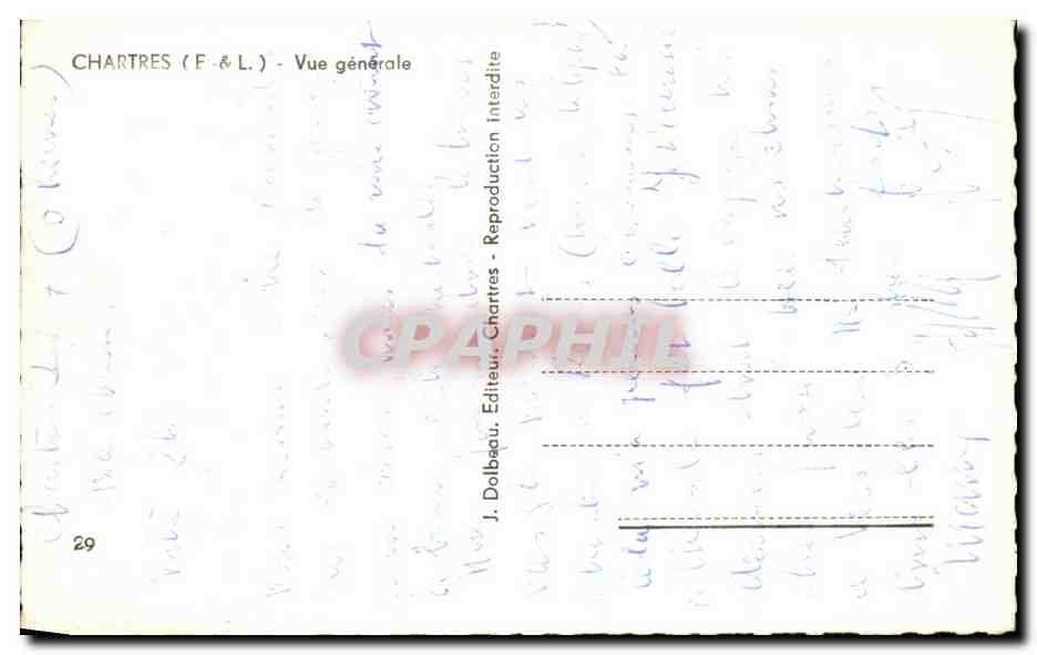CPM Chartres Vue generale — Reverso
