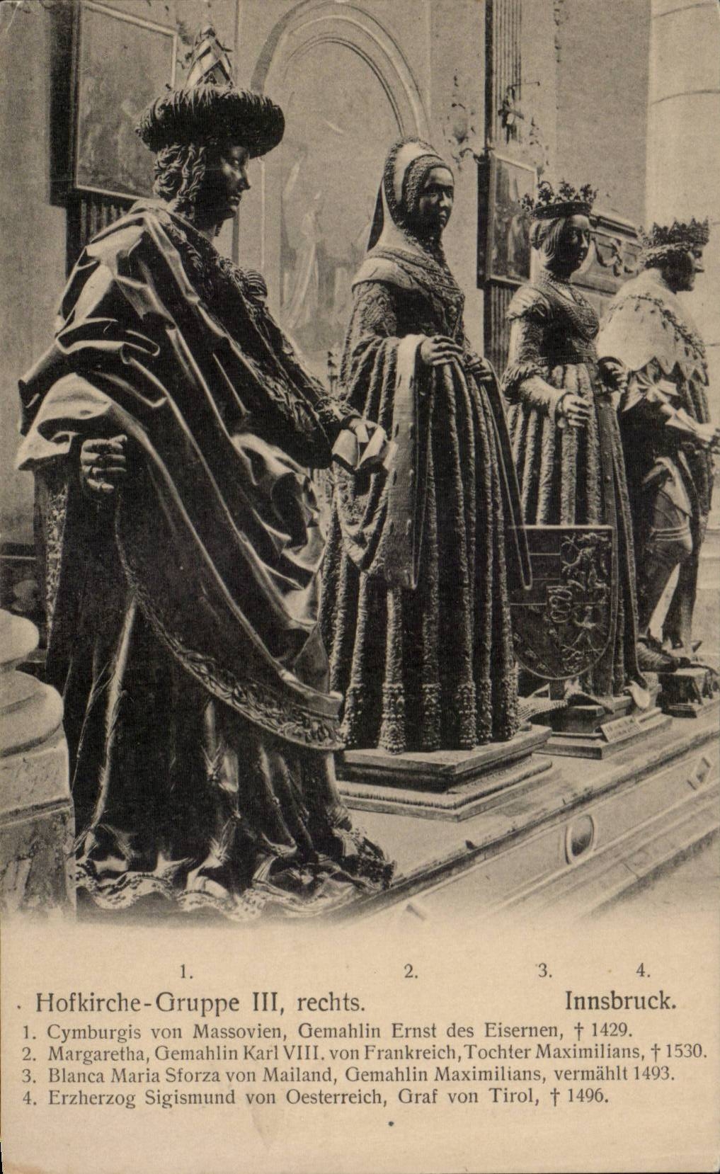 CPA Autriche Innsbruck Hofkirche GRuppe 