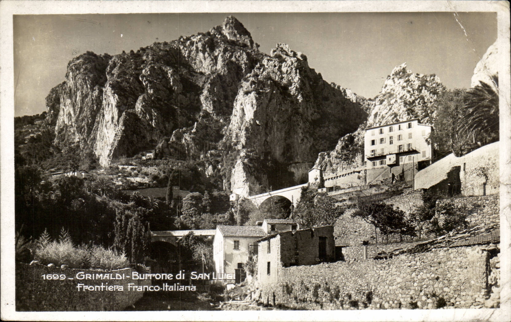 CPM GRimaldi Burrone di San Luigi Frontiera franco italiana