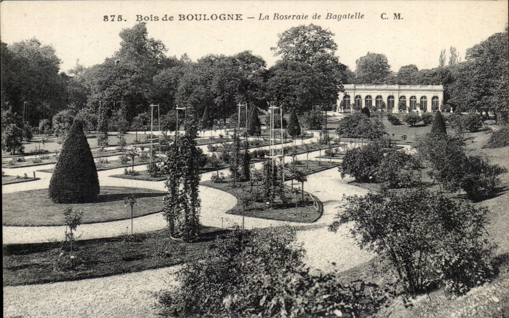 Paris - 16 - Le Bois de Boulogne - Roseraie de bagatelle - CPA 