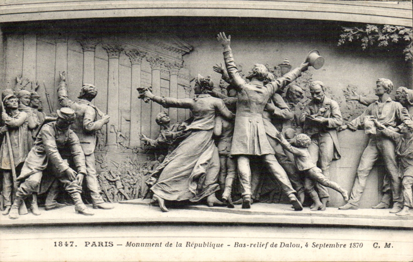Paris - 10 - Monument de la Republique - Bas Relief - CPA 