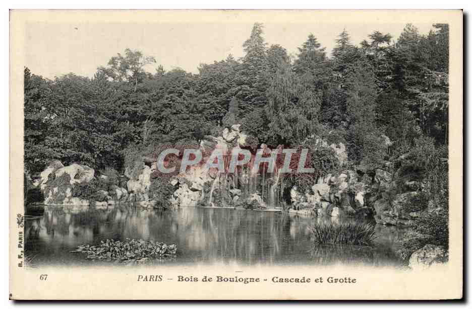 Paris - 16 - Bois de Boulogne - Cascade et Grotte - CPA 