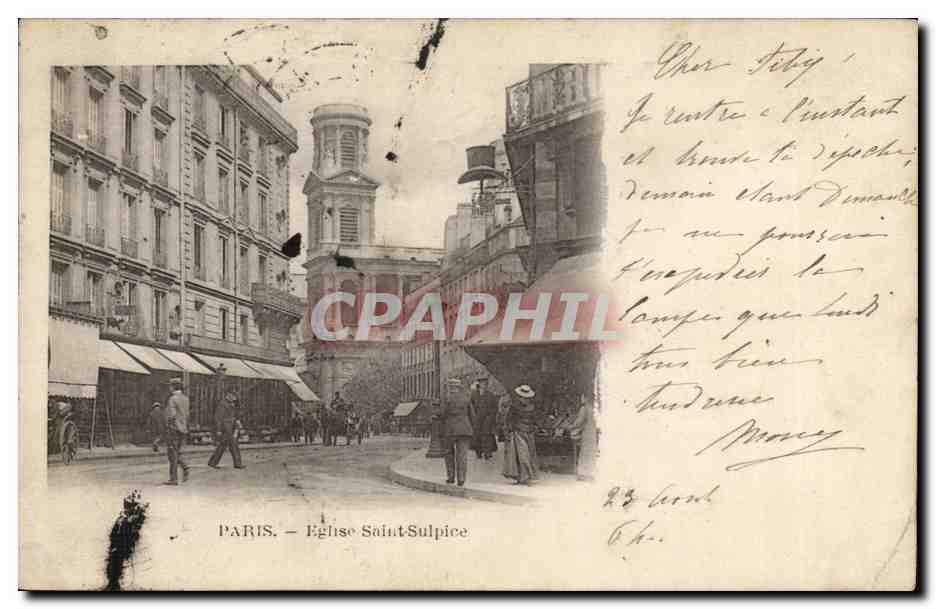 Paris - 6 - Eglise Saint Sulpice - CPA 