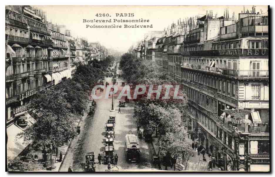 Paris - 2 - Boulevard Poissonniere - CPA 