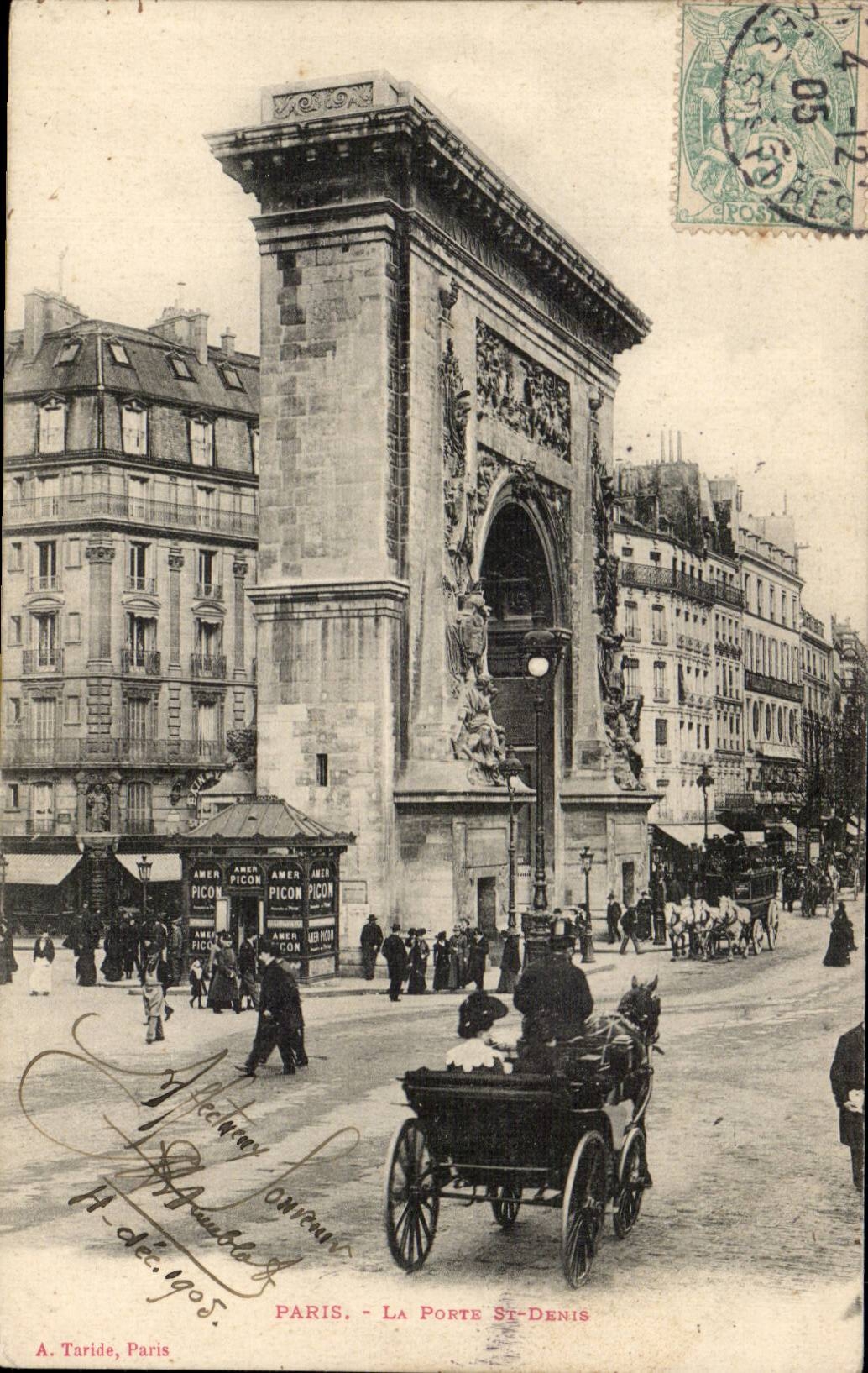 Paris - 10 - La Porte Saint Denis - CPA 