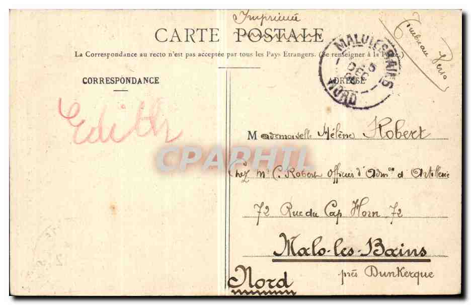 Paris - 10 - La Porte Saint Denis - CPA  — Rückseite