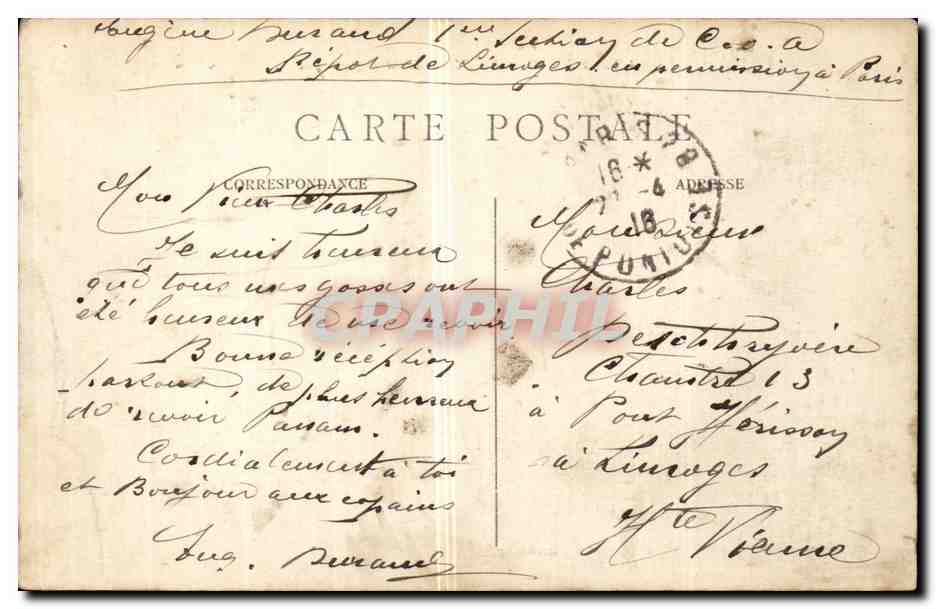 Paris - 10 - La Place de la Reublique - CPA  — Verso