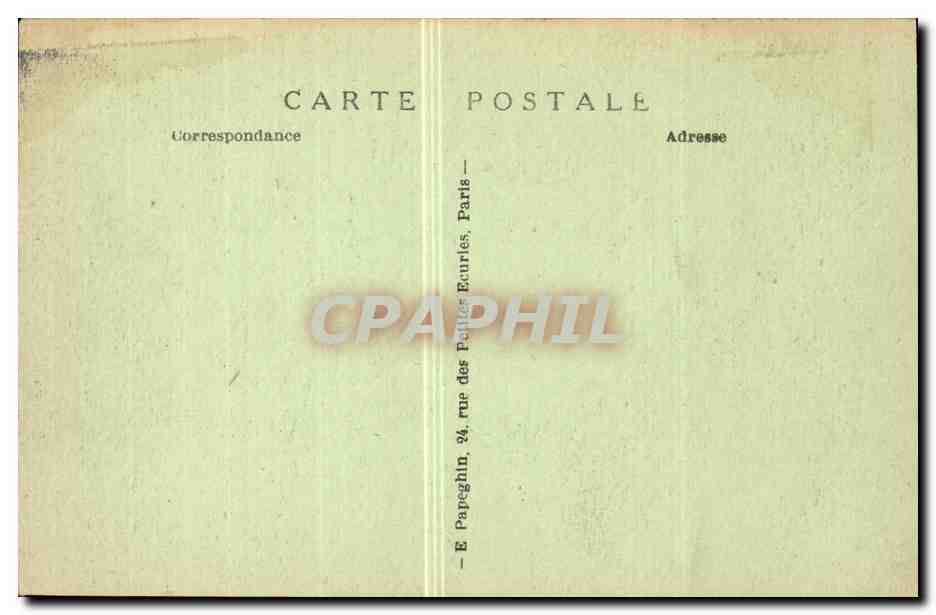 Paris - 5 - Le Pantheon - CPA  — Rückseite
