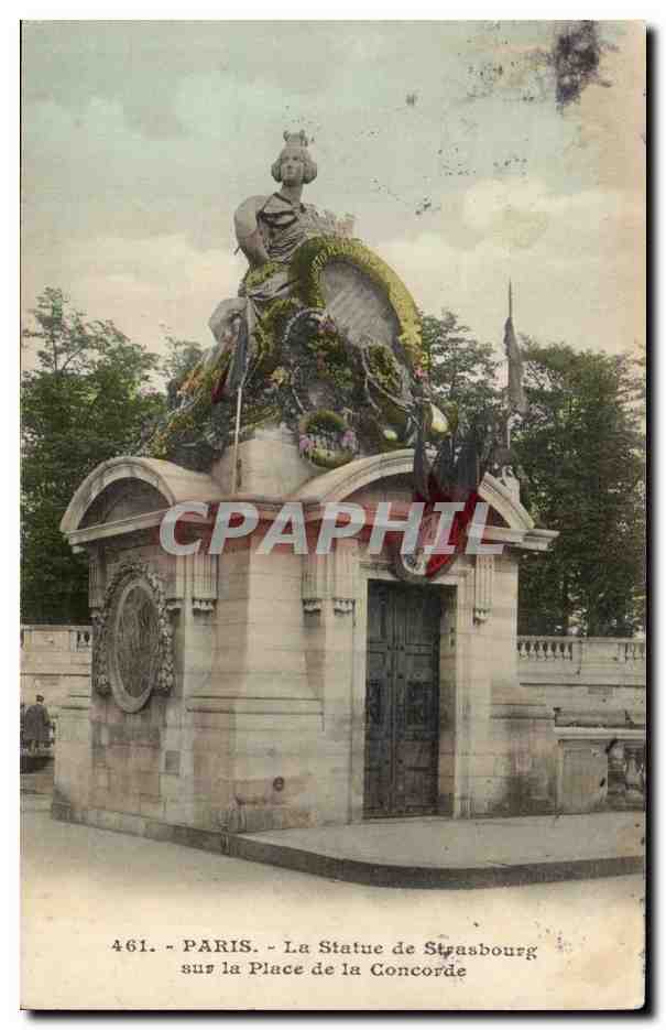 Paris - 10 - La Statue de Strasbourg - CPA 