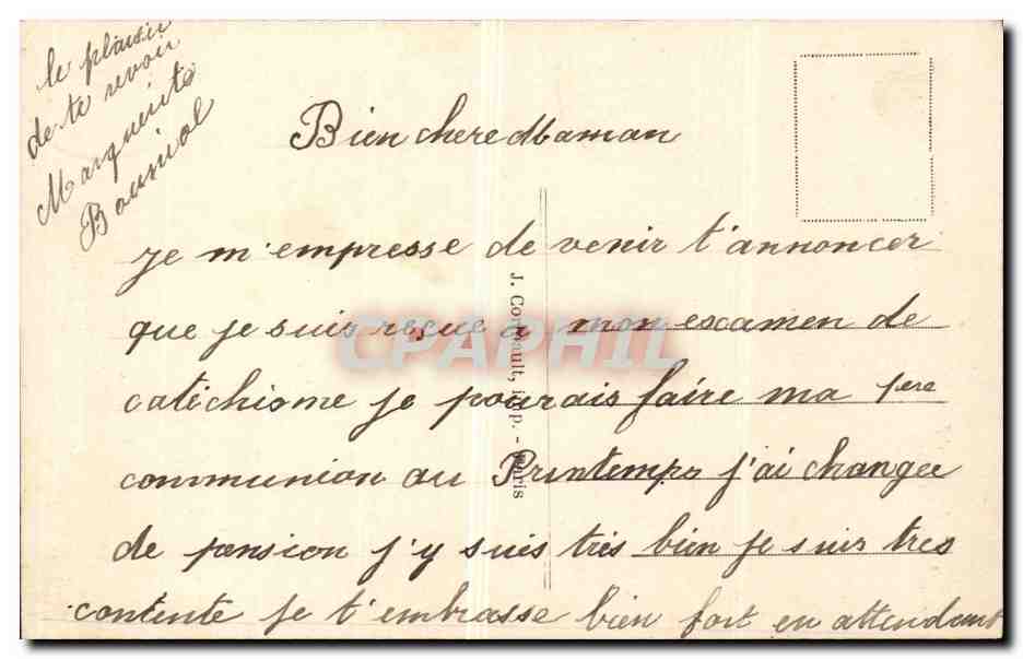 Paris — La Conciergerie et le Marché aux Fleurs — LIP, n°43 — Verso