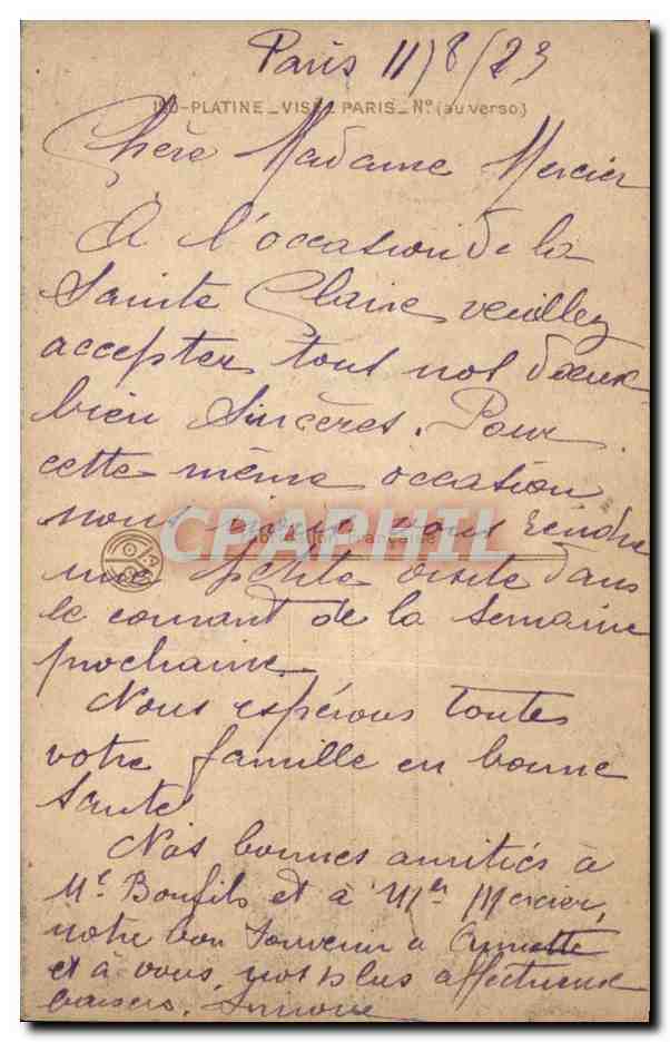 Fantaisie - Femme - Woman with pretty birthmark - CPA  — Rückseite