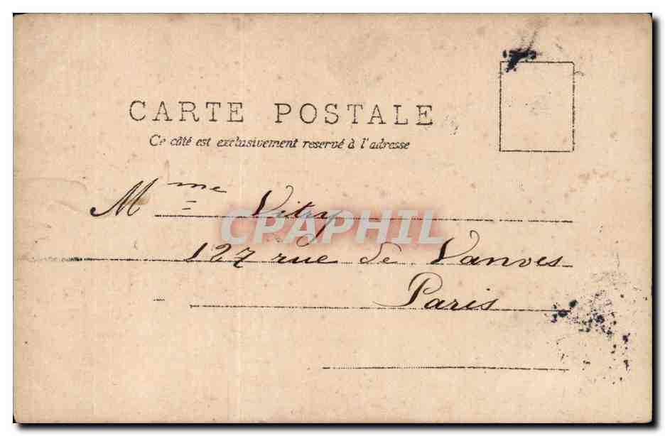 Scène de théâtre — Mme de La Bourdonnais exhorte Mme Virginie à partir en Europe — éditeur NED — Rückseite