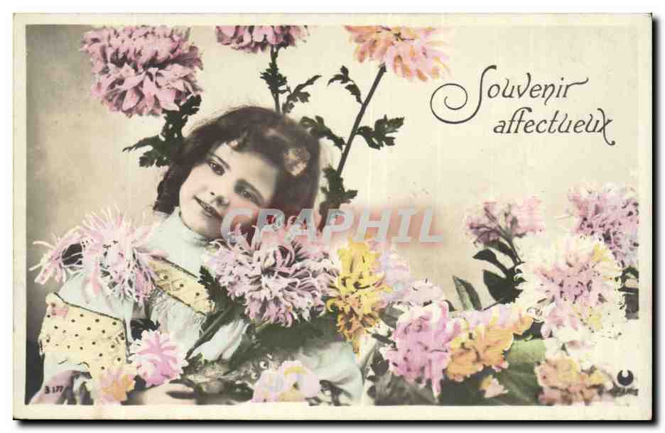 Fantaisie - Enfant - Darling Little Girl - CPA 
