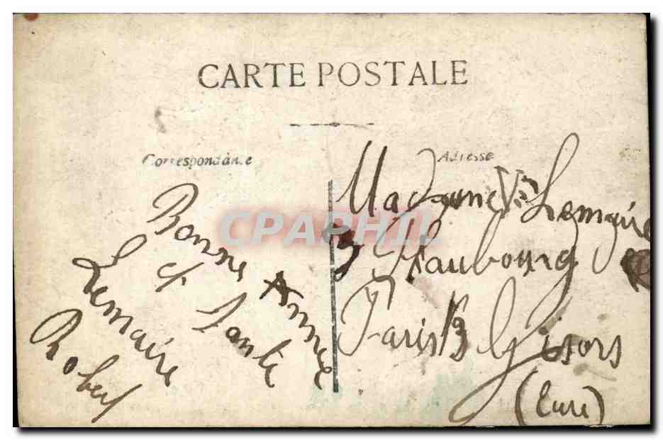 Fantaisie - Enfants - Bonne Annee - Children with baskets - CPA  — Rückseite