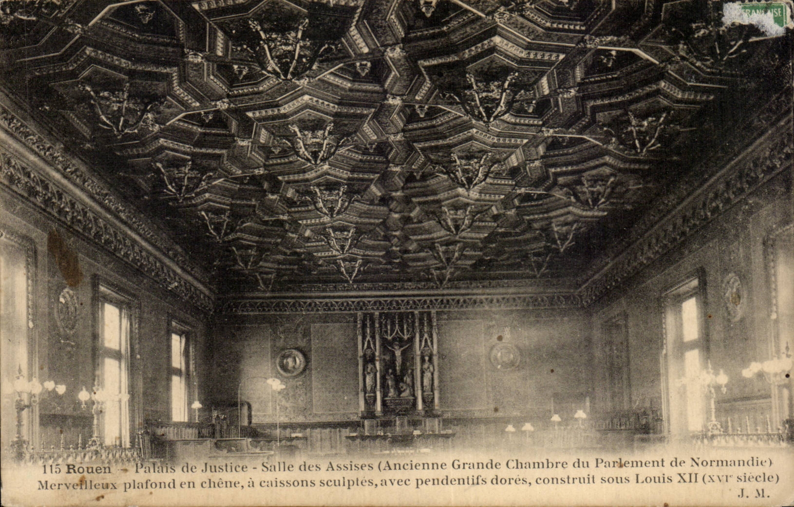 Rouen - Palais de Justice - Salle des Assises - CPA 
