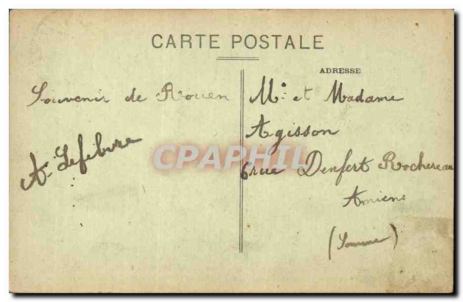 Rouen - Palais de Justice - Salle des Assises - CPA  — Rückseite