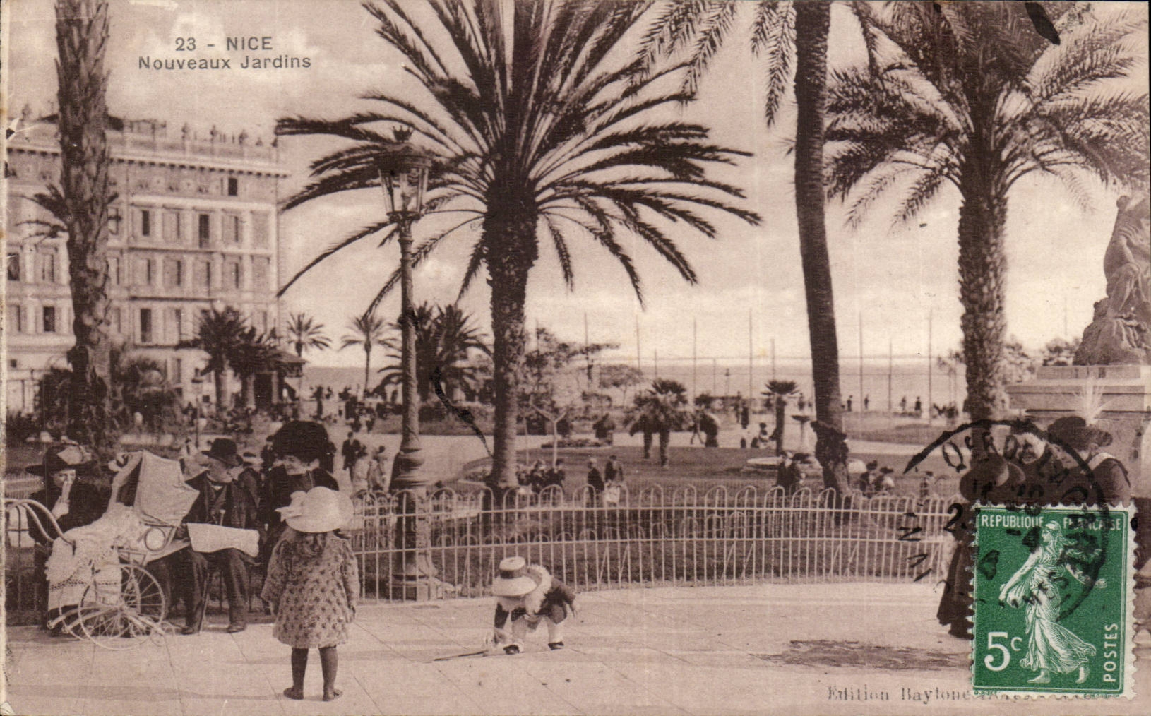 Nice - Nouveaux Jardins - enfants - CPA 