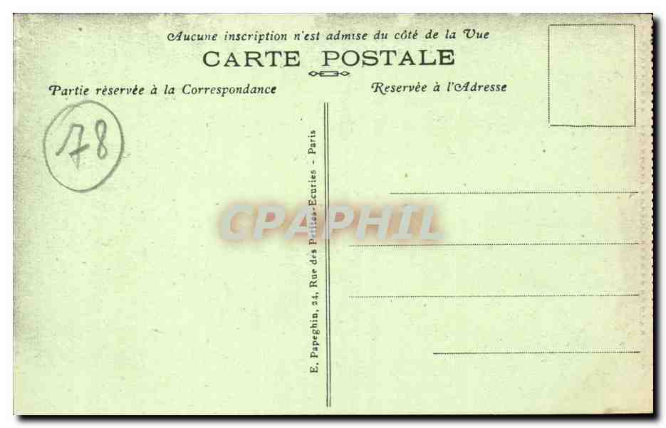 Versailles - Le Palais du Petit Trianon - CPA  — Verso