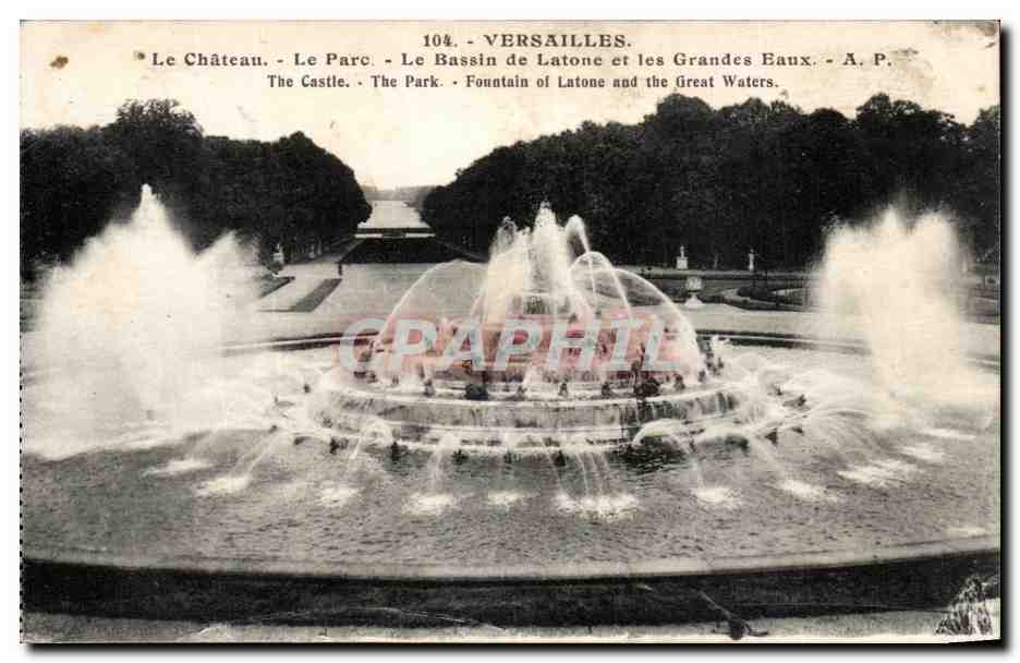Versailles — Le Bassin de Latone et les Grandes Eaux — A.P. n°104