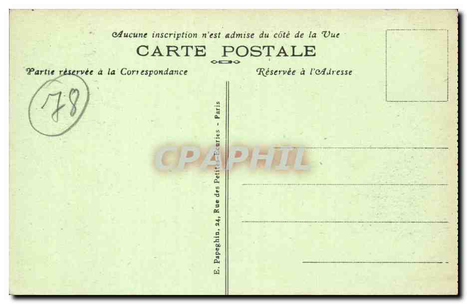 Versailles - Panorama du Chateau et les Jardins - CPA  — Verso