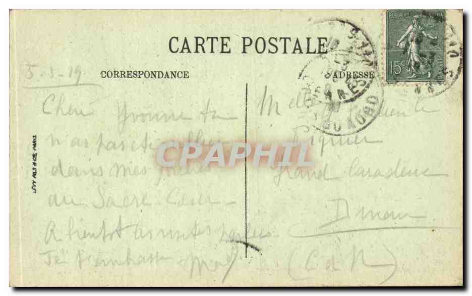 Paris - 18 - Le Sacre Coeur - Montmartre - CPA  — Rückseite